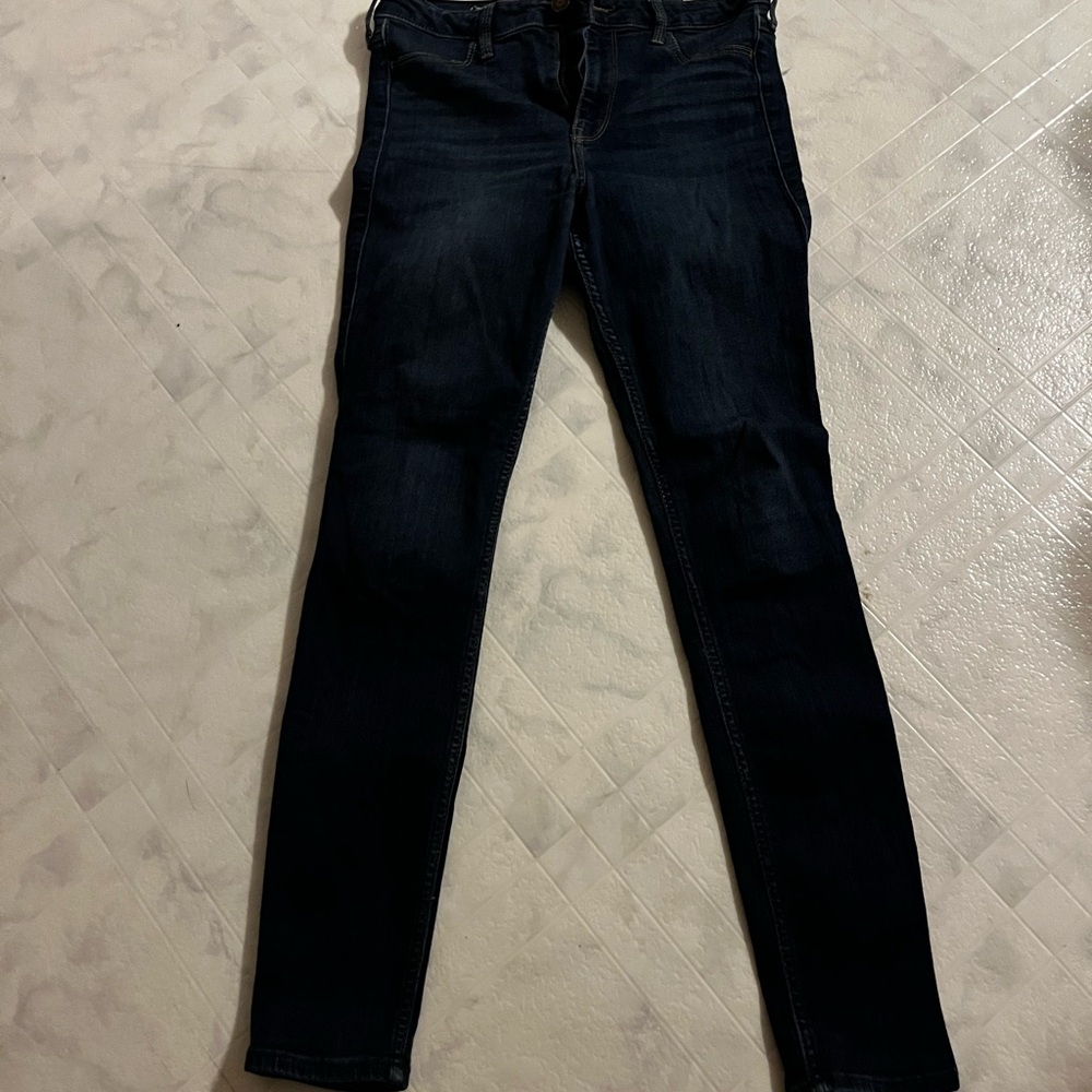 Hollister Blue Skinny Jeans with Tapered Fit